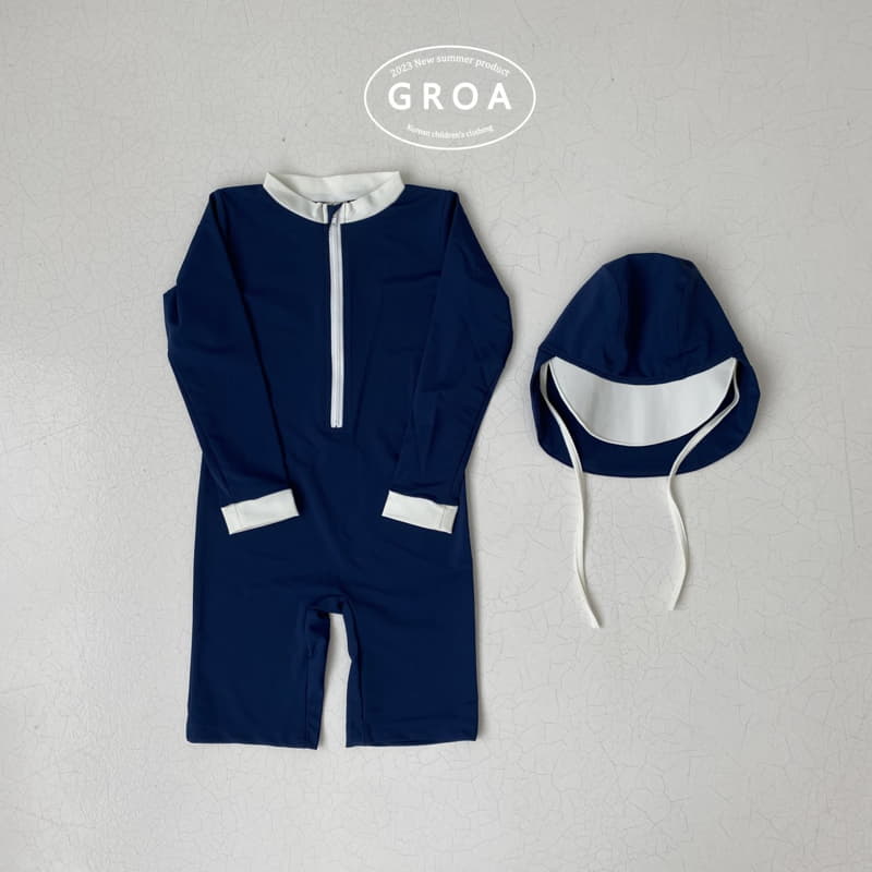 Groa - Korean Children Fashion - #stylishchildhood - All In One Swimwear