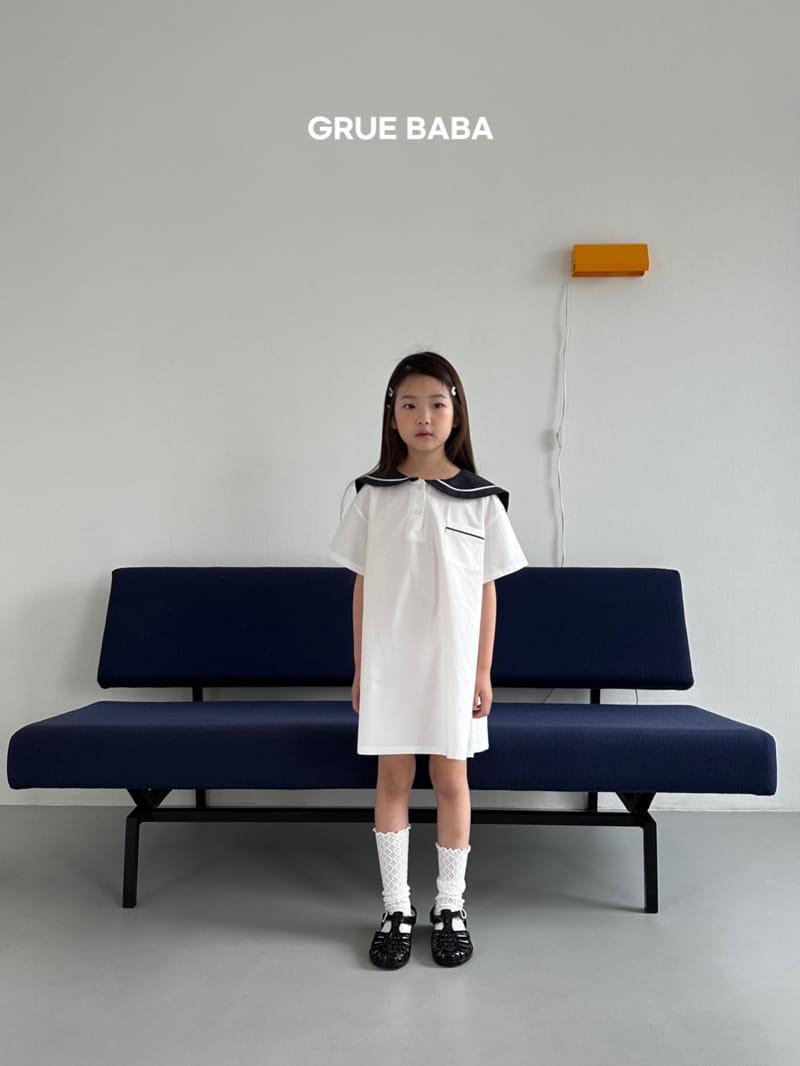 Grue Baba - Korean Children Fashion - #littlefashionista - Sailor One-piece - 6