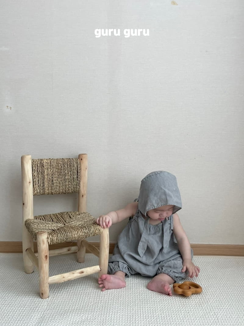 Guru Guru - Korean Baby Fashion - #smilingbaby - Linen Dungarees - 12