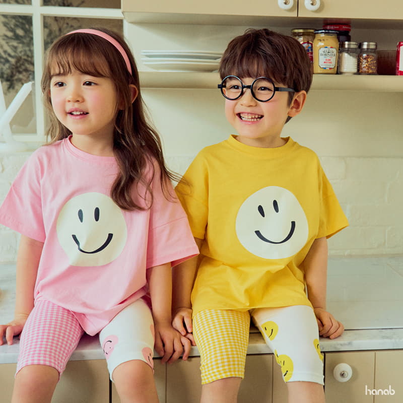 Hanab - Korean Children Fashion - #Kfashion4kids - Half Smile Top Bottom Set - 8