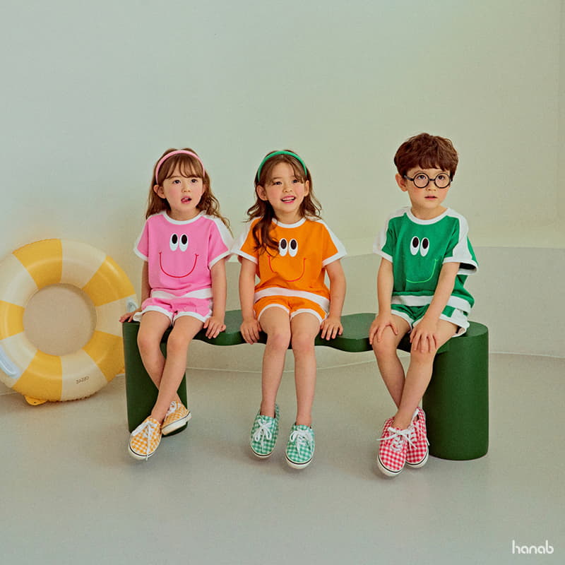 Hanab - Korean Children Fashion - #kidsshorts - Three Top Bottom Set - 2