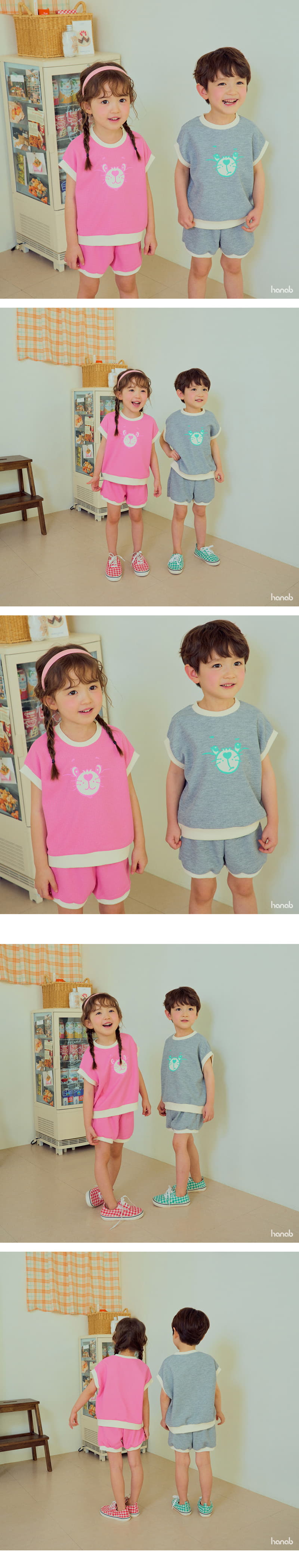 Hanab - Korean Children Fashion - #kidsstore - Cuty Bear Top Bottom Set
