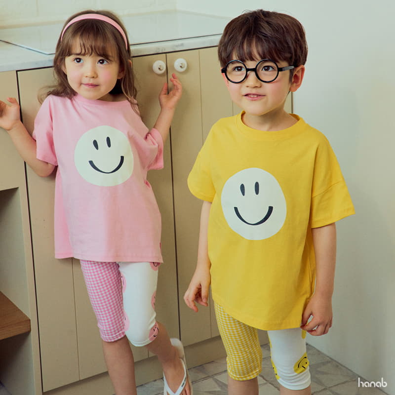 Hanab - Korean Children Fashion - #littlefashionista - Half Smile Top Bottom Set - 9