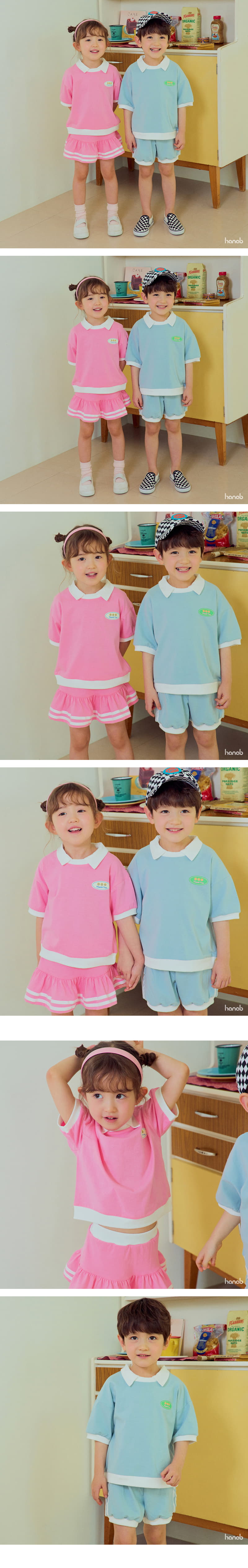 Hanab - Korean Children Fashion - #minifashionista - Thank You Top Bottom Set
