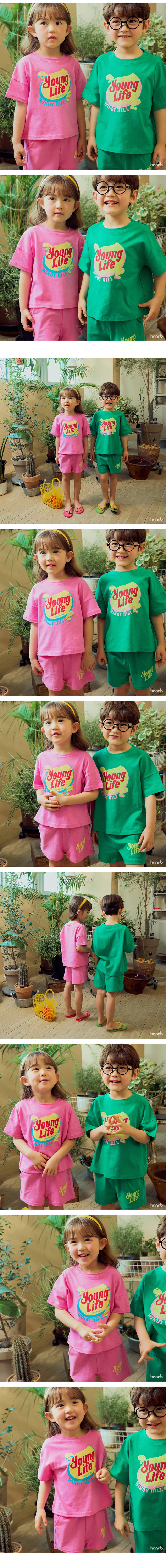 Hanab - Korean Children Fashion - #minifashionista - Water Drop Top Bottom Set - 2