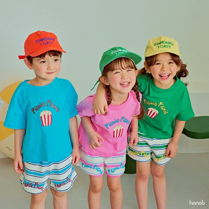 Hanab - Korean Children Fashion - #prettylittlegirls - Pop Corn Top Bottom Set - 2