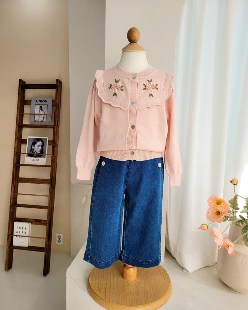 Hanacoco - Korean Children Fashion - #discoveringself - Coco Flower Cardigan