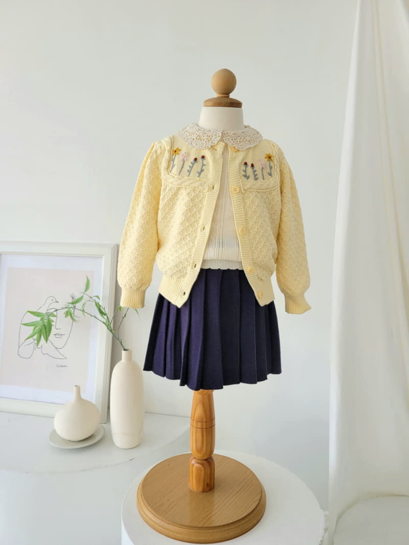 Hanacoco - Korean Children Fashion - #fashionkids - Flower Cardigan - 5
