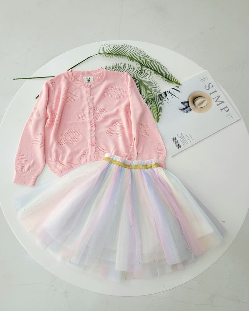 Hanacoco - Korean Children Fashion - #todddlerfashion - Rainbow Sha Skirt - 2