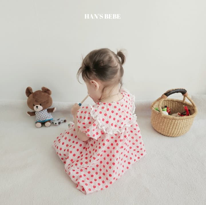 Han's - Korean Baby Fashion - #babyboutique - Bebe Dot One-piece - 8