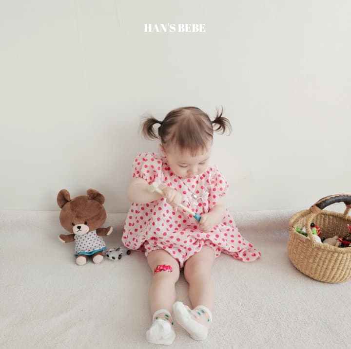 Han's - Korean Baby Fashion - #babyboutiqueclothing - Bebe Dot One-piece - 9