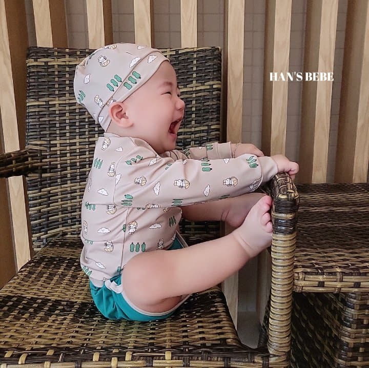 Han's - Korean Baby Fashion - #babyclothing - Bebe Rabbit Swimwear (Hat+Top+Pants)
