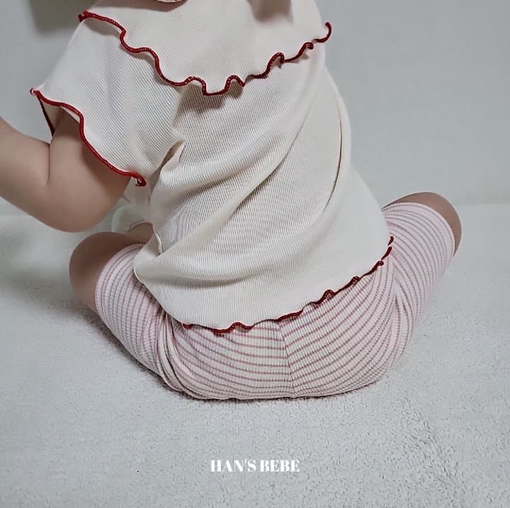 Han's - Korean Baby Fashion - #babyclothing - Bebe Stripes Leggings - 9