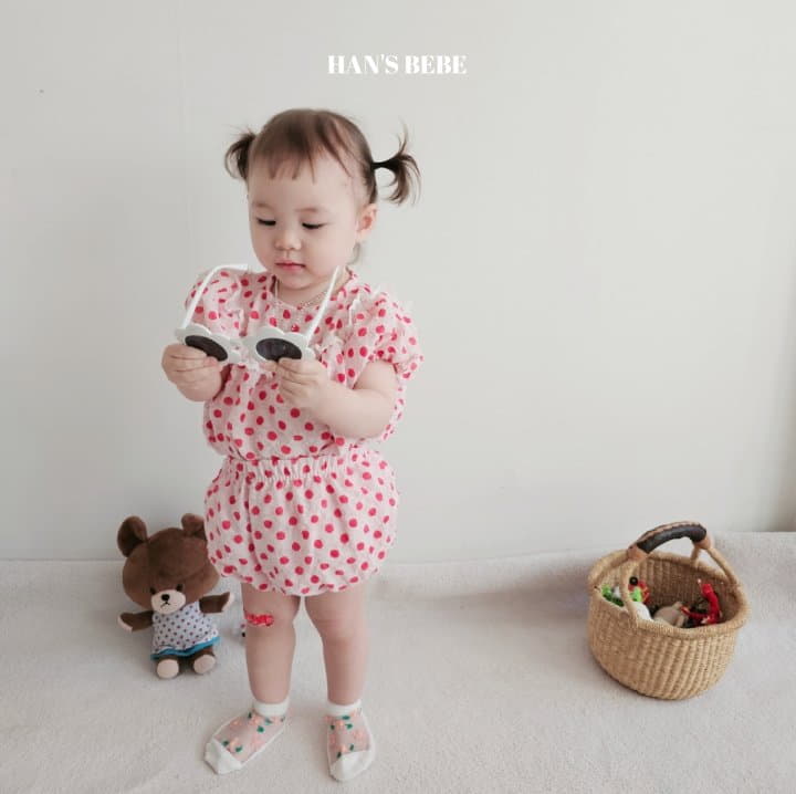 Han's - Korean Baby Fashion - #babyclothing - Bebe Dot One-piece - 10