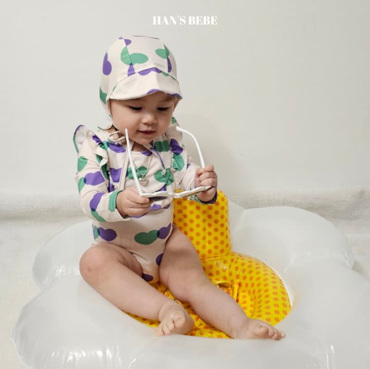 Han's - Korean Baby Fashion - #babyfashion - Bebe Prelin Swimwear (Hat+Swimwear) - 3