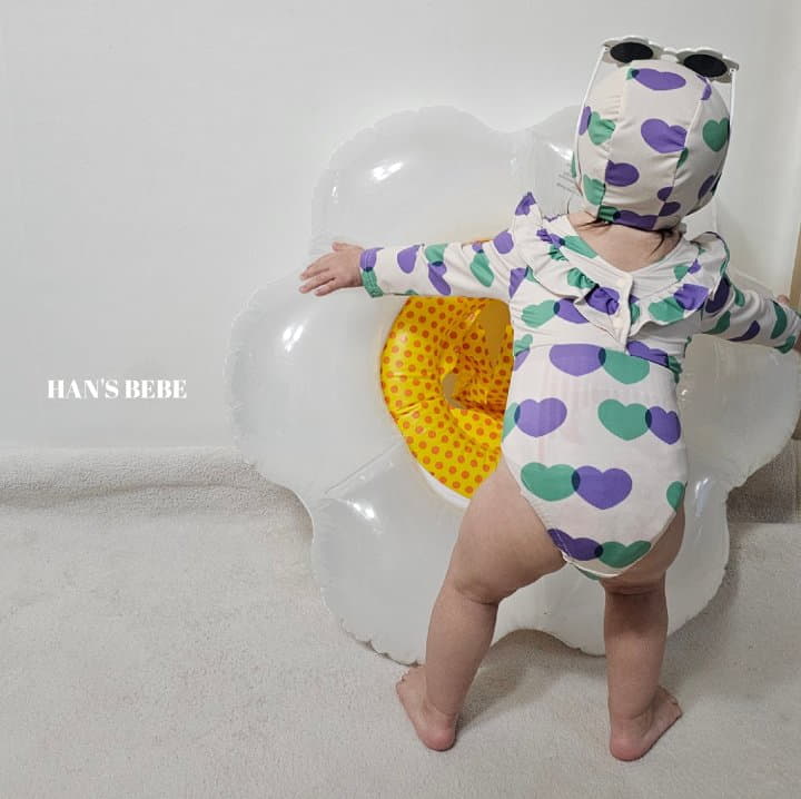 Han's - Korean Baby Fashion - #babyfashion - Bebe Prelin Swimwear (Hat+Swimwear) - 4