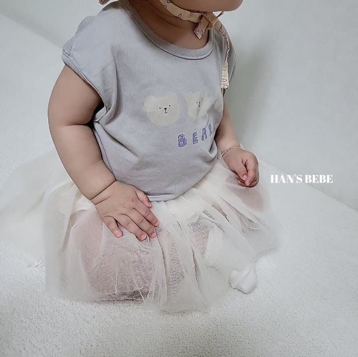 Han's - Korean Baby Fashion - #babyfever - Bebe Bear Piping Tee - 6