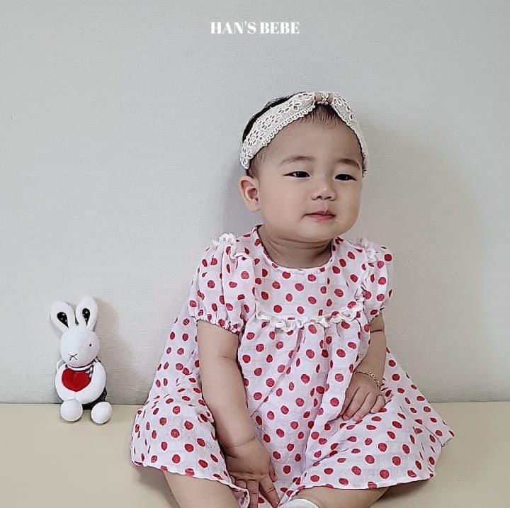 Han's - Korean Baby Fashion - #babyfever - Bebe Dot One-piece - 12