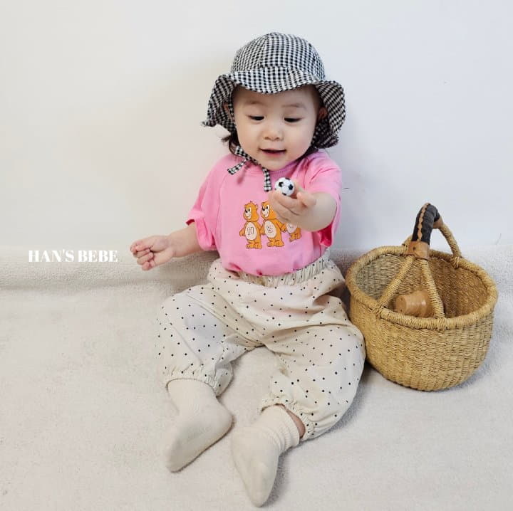 Han's - Korean Baby Fashion - #babygirlfashion - Bebe Three Bears Tee - 10