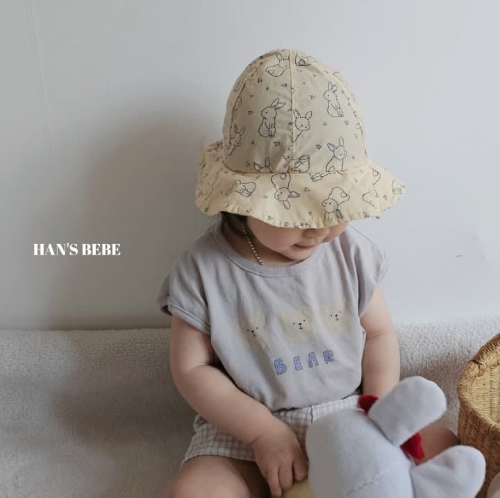 Han's - Korean Baby Fashion - #babygirlfashion - Bebe Bear Piping Tee - 7
