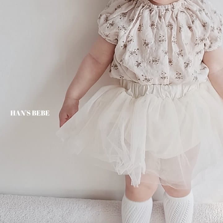 Han's - Korean Baby Fashion - #babygirlfashion - Bebe Rosy Shirring Blouse - 2
