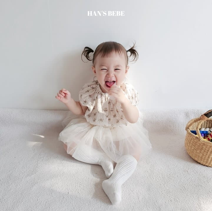 Han's - Korean Baby Fashion - #babylifestyle - Bebe Elly Mesh Bloomer