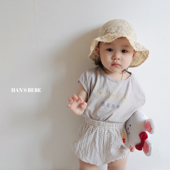 Han's - Korean Baby Fashion - #babylifestyle - Bebe Bear Piping Tee - 8