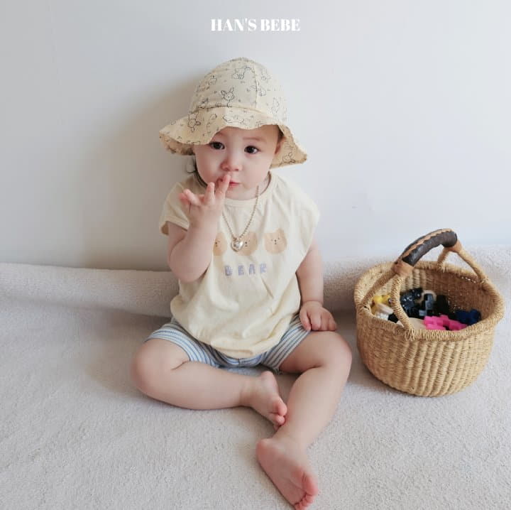 Han's - Korean Baby Fashion - #babyoninstagram - Bebe Bear Piping Tee - 9