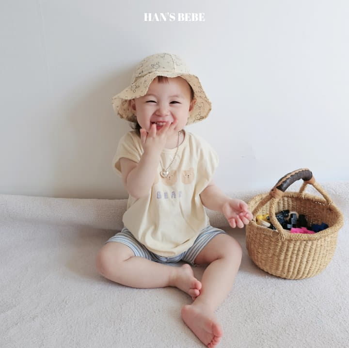 Han's - Korean Baby Fashion - #babyootd - Bebe Bear Piping Tee - 10