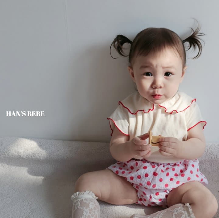 Han's - Korean Baby Fashion - #babyoutfit - Bebe Collar Inta Tee - 5