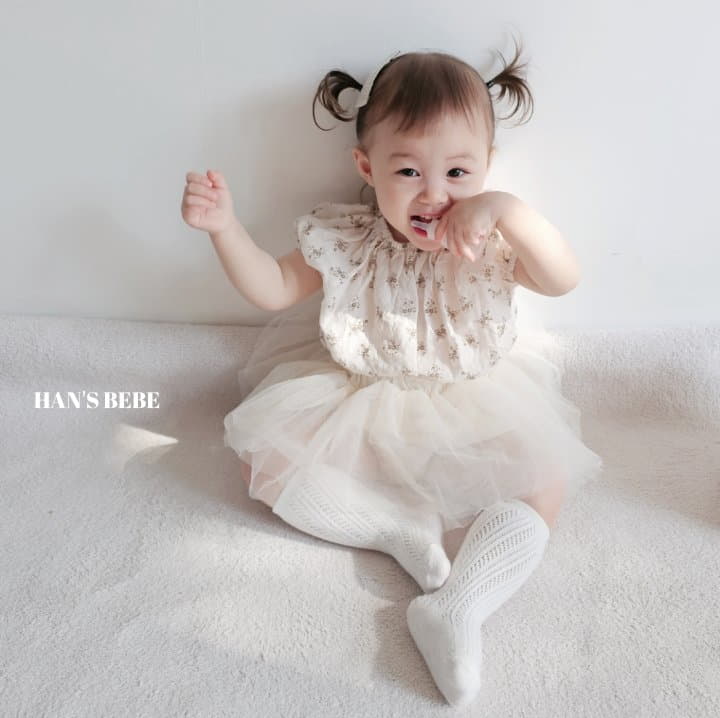 Han's - Korean Baby Fashion - #babyootd - Bebe Elly Mesh Bloomer - 4