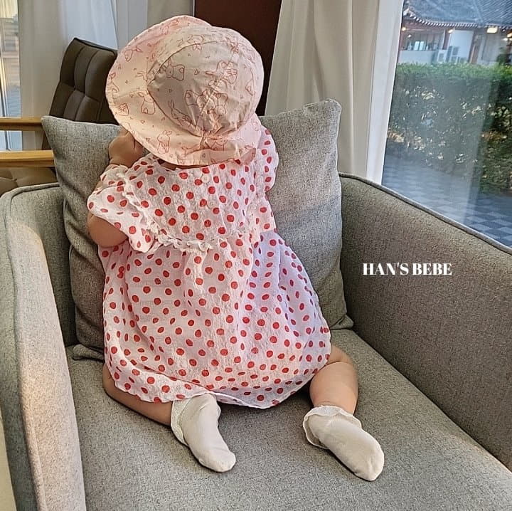Han's - Korean Baby Fashion - #babyoutfit - Bebe Dot One-piece - 3