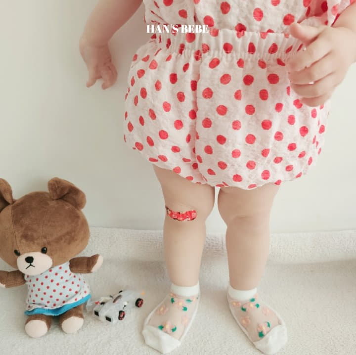 Han's - Korean Baby Fashion - #babyoutfit - Bebe Dot Bloomer