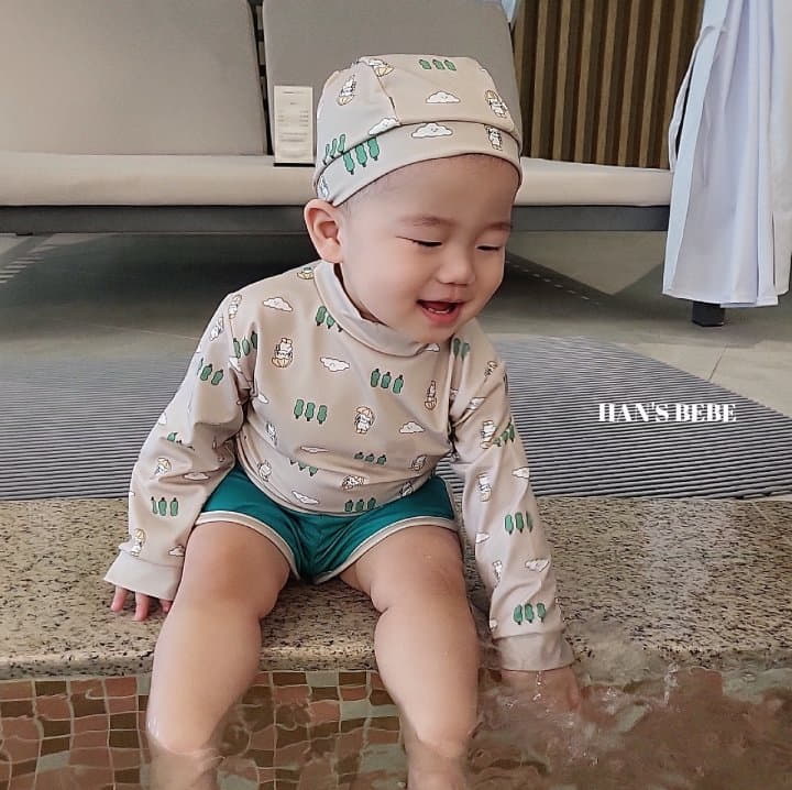 Han's - Korean Baby Fashion - #onlinebabyboutique - Bebe Rabbit Swimwear (Hat+Top+Pants) - 11