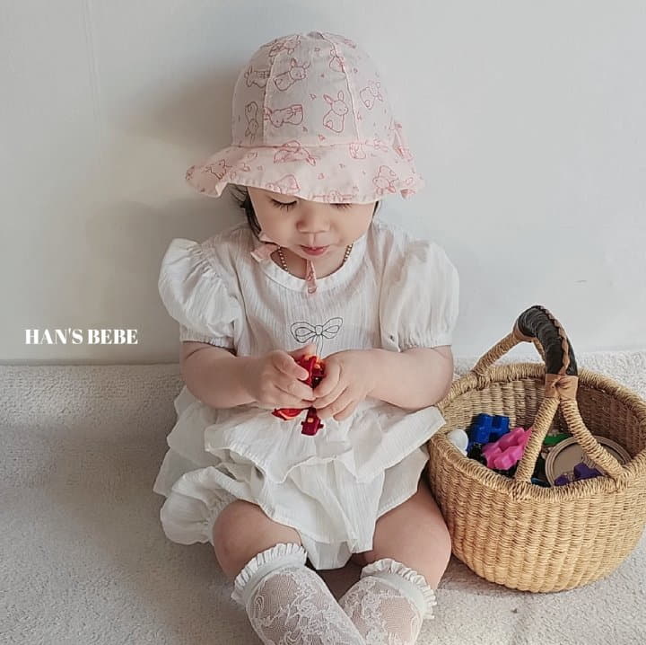 Han's - Korean Baby Fashion - #onlinebabyboutique - Bebe Cancan Frill Bodysuit - 9