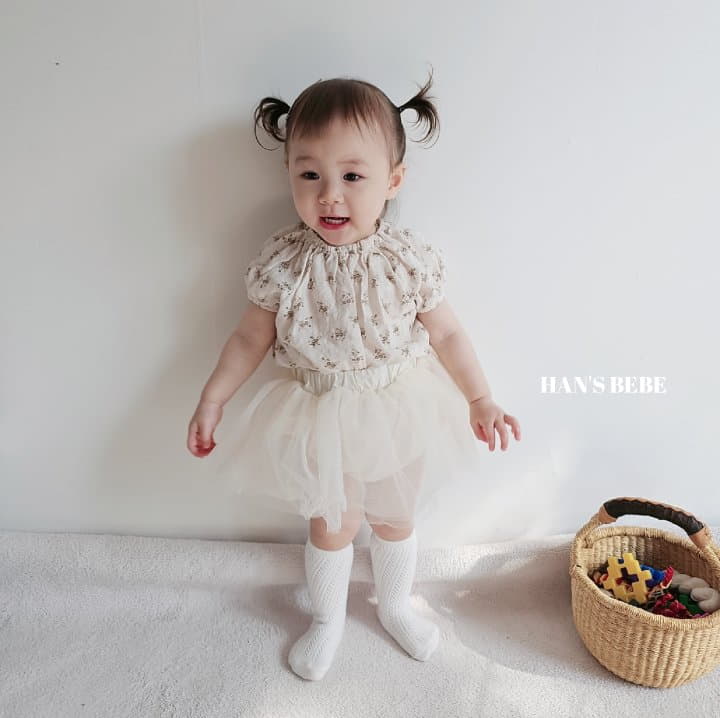 Han's - Korean Baby Fashion - #onlinebabyboutique - Bebe Rosy Shirring Blouse - 9