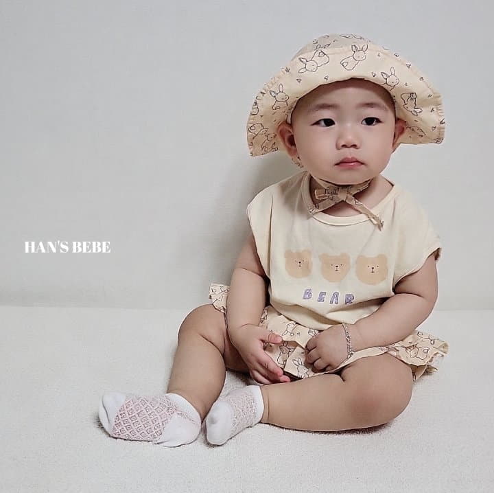 Han's - Korean Baby Fashion - #smilingbaby - Bebe Bear Piping Tee