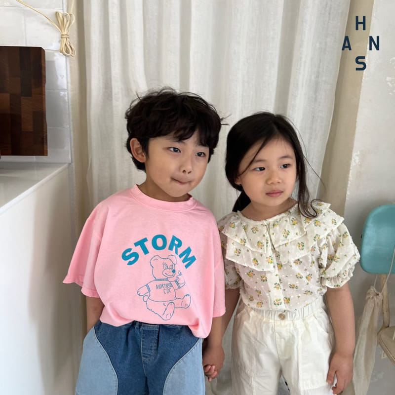 Han's - Korean Children Fashion - #designkidswear - Apple Bear Tee - 2