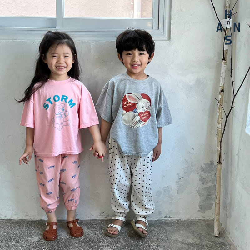 Han's - Korean Children Fashion - #kidsshorts - Apple Bear Tee - 5