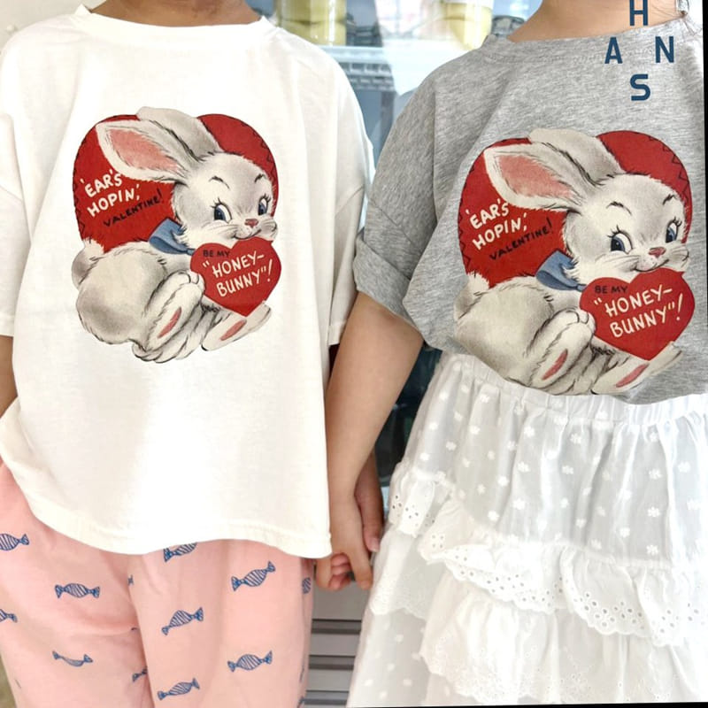 Han's - Korean Children Fashion - #toddlerclothing - Rabbit Tee