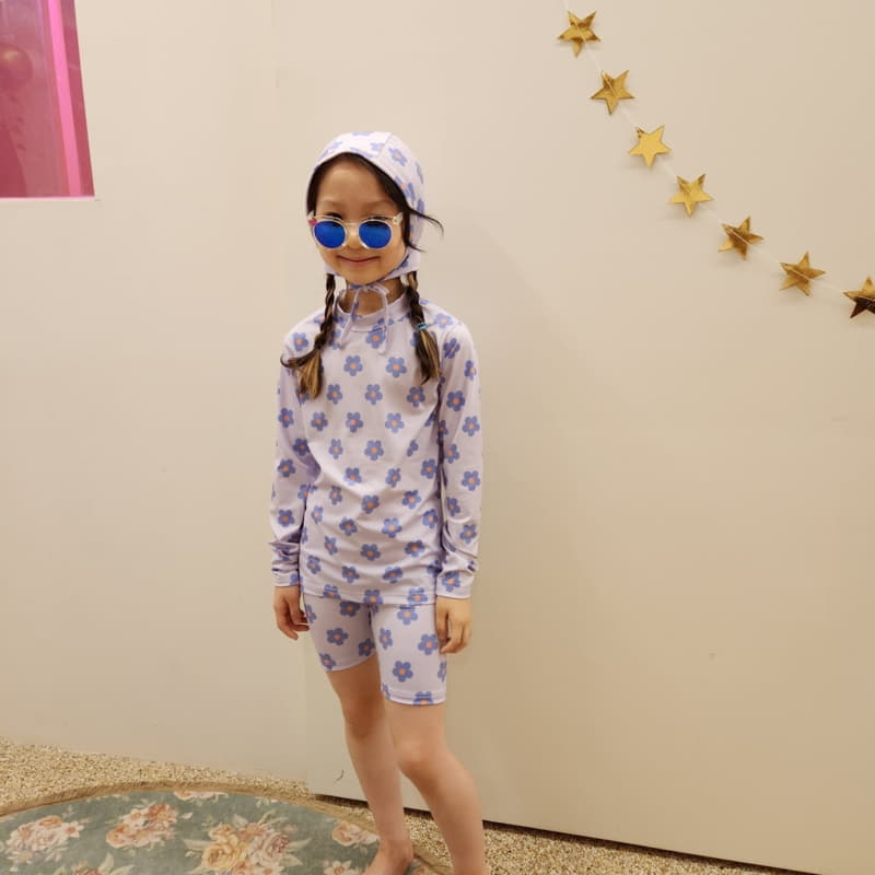 Heart Baby - Korean Children Fashion - #childofig - Daisy Rashguard Top Bottom Set - 8