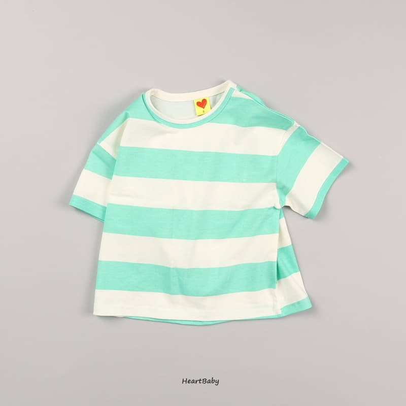 Heart Baby - Korean Children Fashion - #discoveringself - Big Stripes Tee - 12