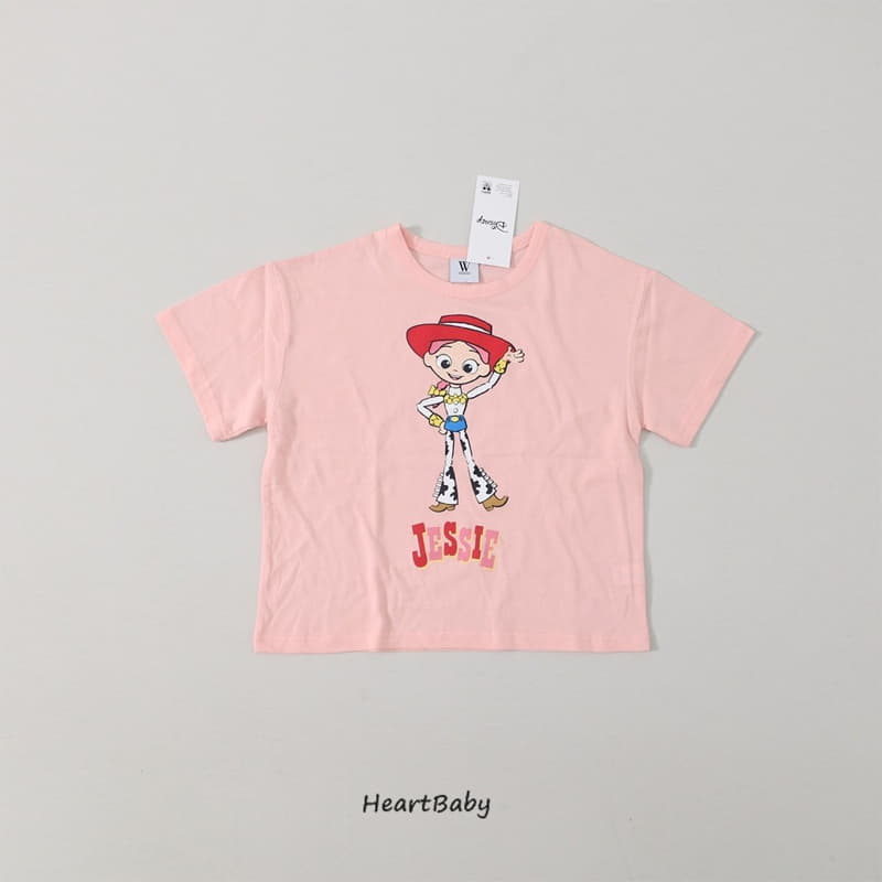 Heart Baby - Korean Children Fashion - #fashionkids - Toy Short Tee - 6