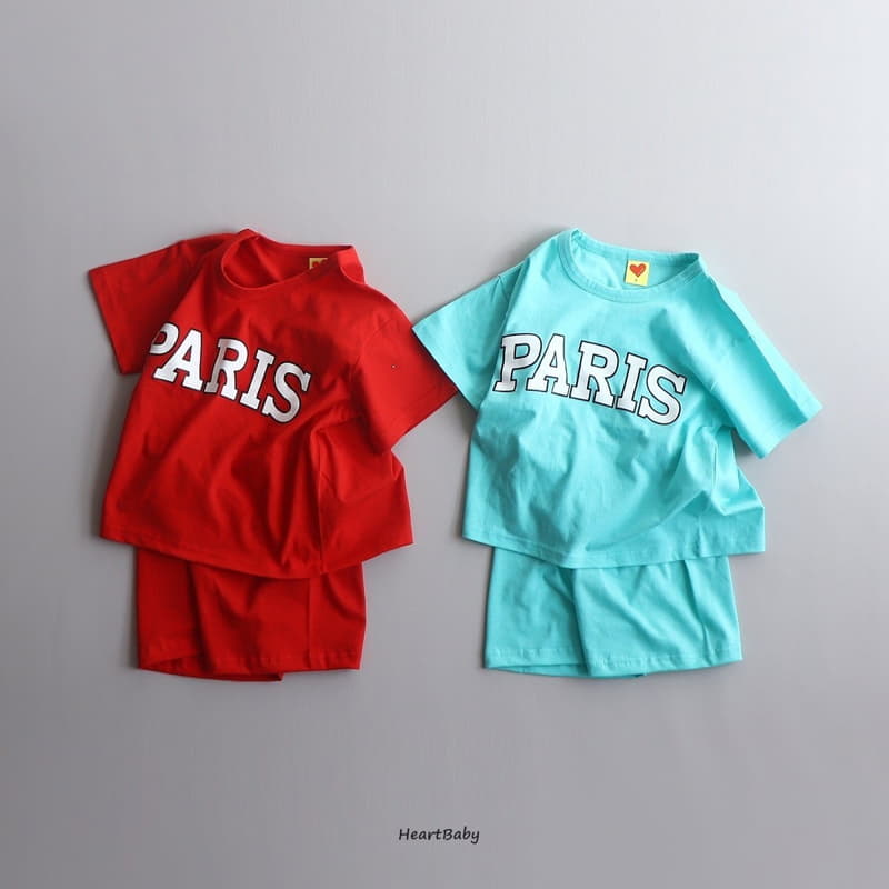 Heart Baby - Korean Children Fashion - #magicofchildhood - Paris Top Bottom Set - 4
