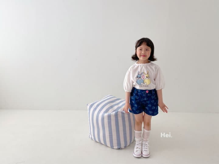 Hei - Korean Children Fashion - #Kfashion4kids - Heart Denim Shorts - 8