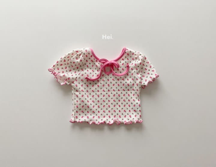 Hei - Korean Children Fashion - #childofig - Petit Ribbon Tee Flower - 2