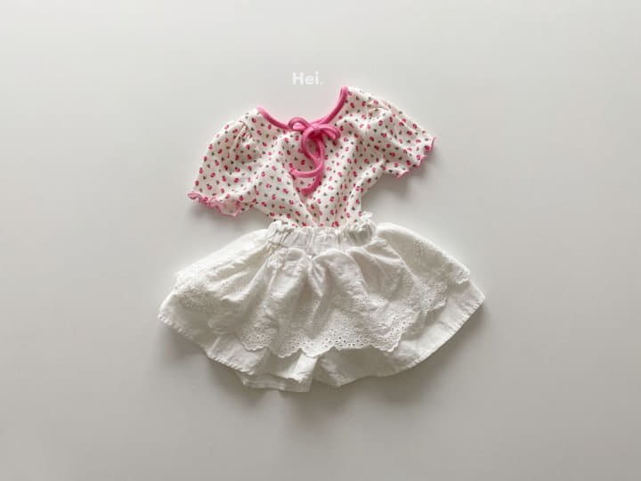 Hei - Korean Children Fashion - #childrensboutique - Petit Ribbon Tee Flower - 4