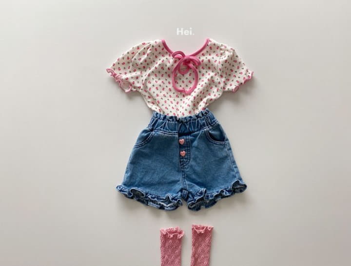 Hei - Korean Children Fashion - #discoveringself - Petit Ribbon Tee Flower - 5