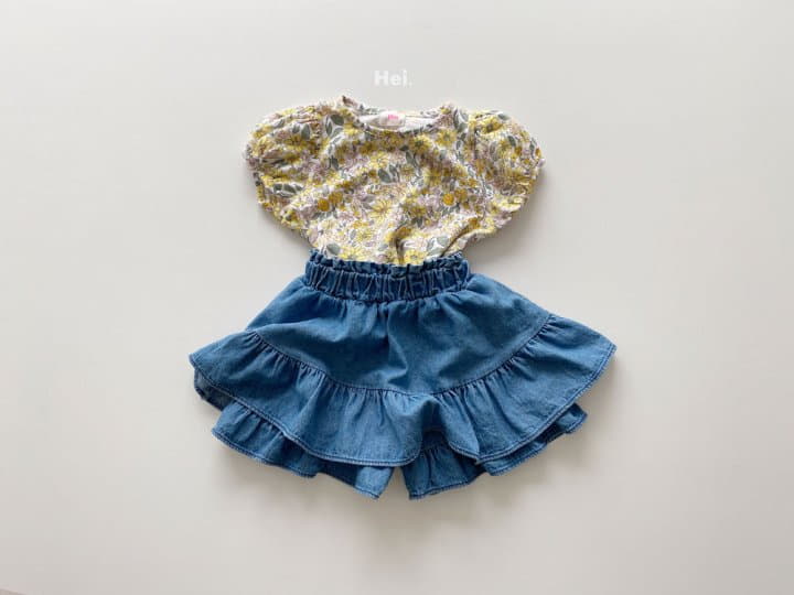 Hei - Korean Children Fashion - #kidsshorts - Molly Puff Tee - 9