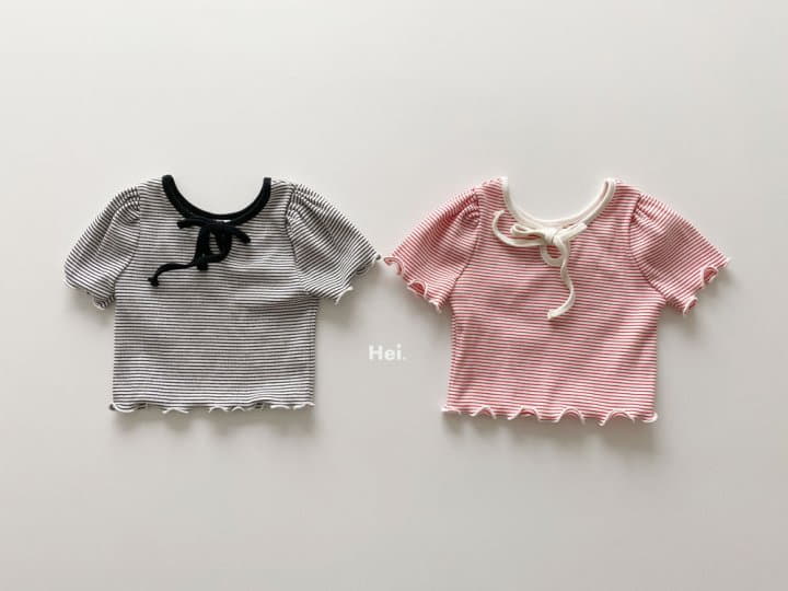 Hei - Korean Children Fashion - #kidzfashiontrend - Petit Ribbon Tee - 8